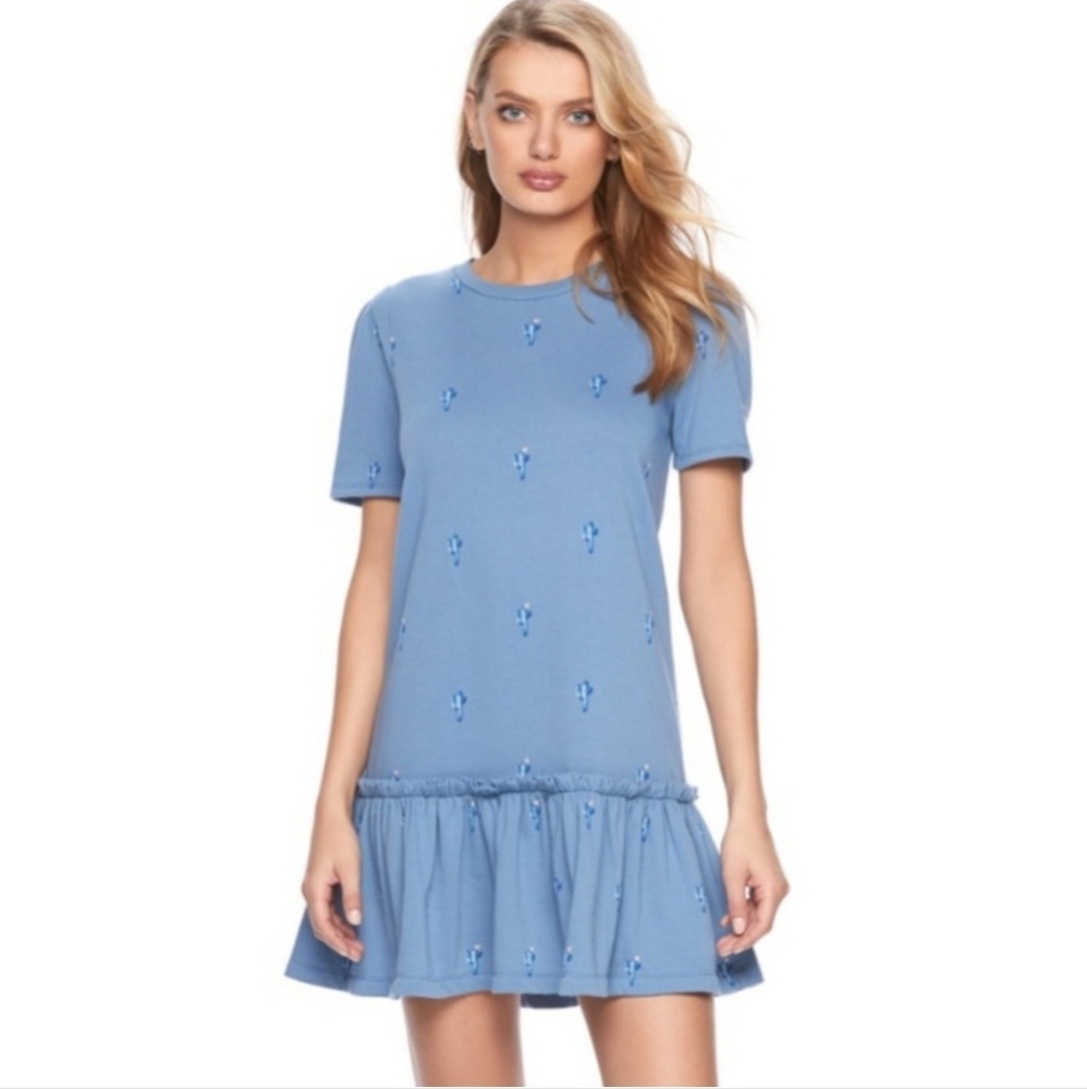 Juicy Couture blue cactus dress